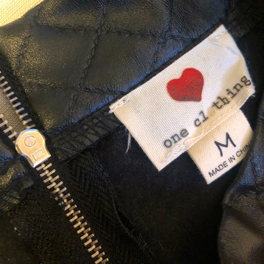 Vegan leather skirt